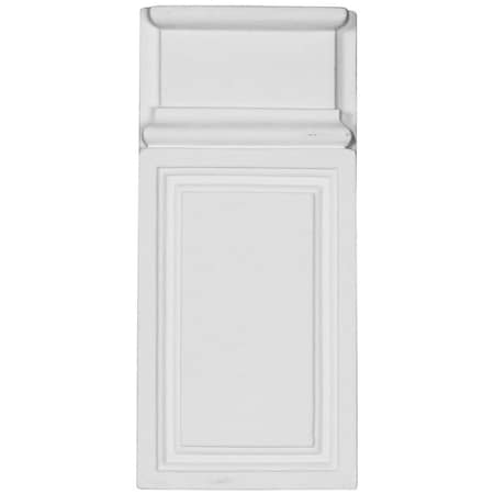 Ekena Millwork Plinth Block, Polyurethane, 9-5/8 in H, 4-3/8 in W PB04X10X01CL